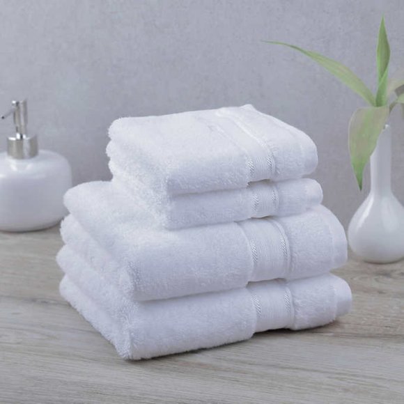Purely Indulgent 4-piece Egyptian Cotton Hand Towel and Washcloth Set,  NWT - Picture 1 of 4